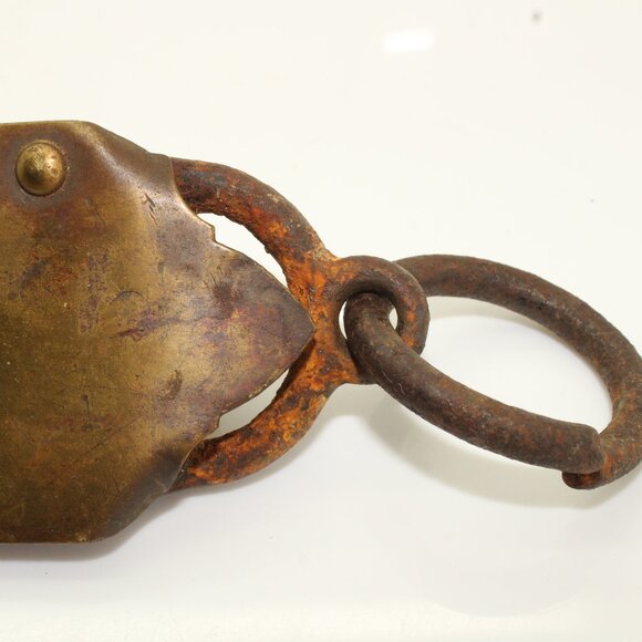 Vintage Excelsior Improved Spring Balance Brass Hanging Scale 50lb Sargent & Co. - Picture 5 of 8